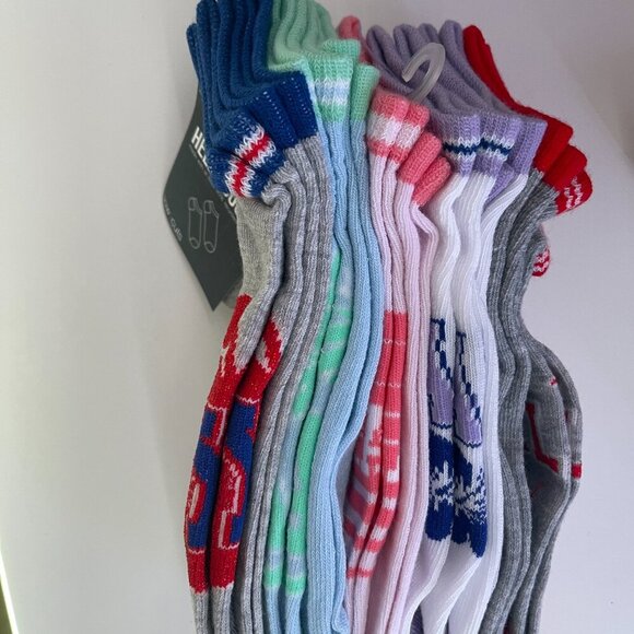Hello Socks 10 Pk Women's Low Cut Socks Shoe Size 4-10 Multi-Designs/Colors - Picture 3 of 6